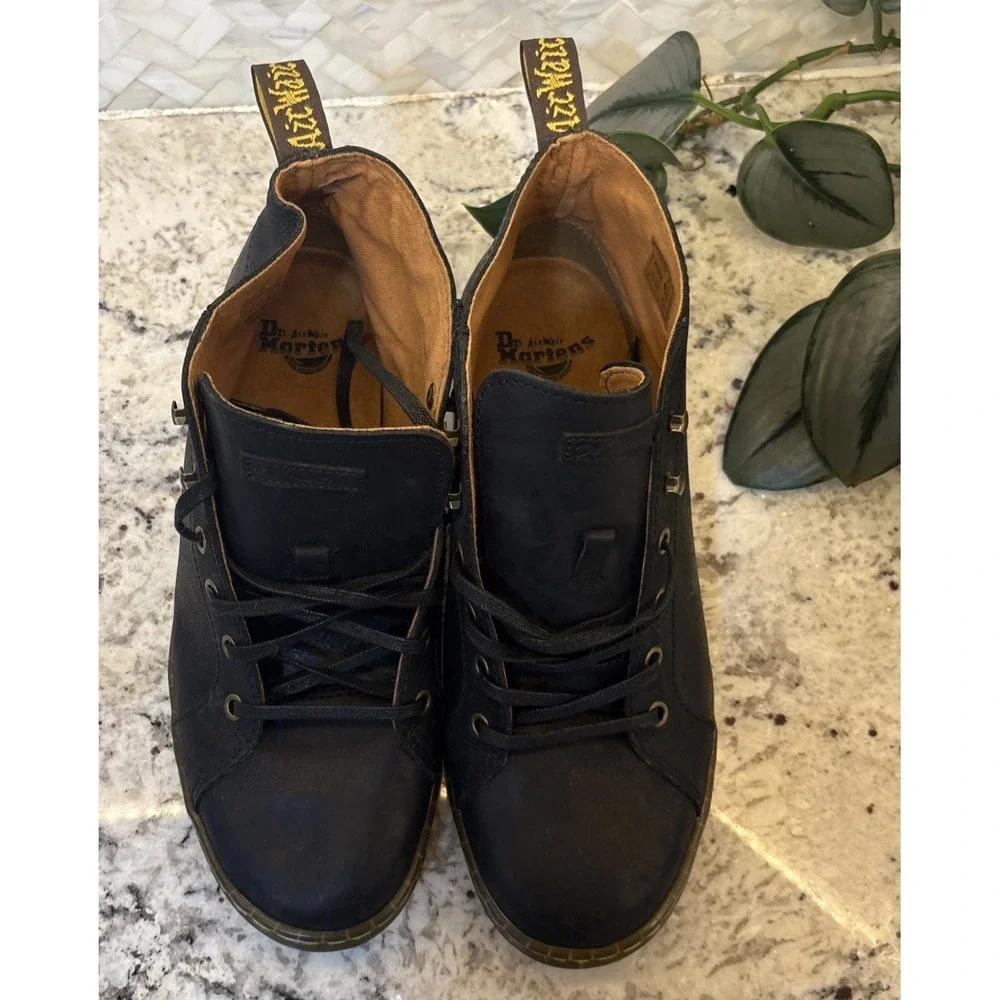 Dr Martens Coburg Chukka Black Leather‎ Lace Up Boots Men's Size 9 M/10 w READ